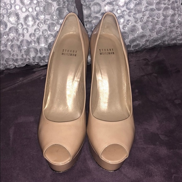 Stuart Weitzman open toe heels size 8.5 - Picture 2 of 5
